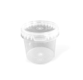 Pojemnik okrągły plastikowy z pokrywką 0,3 l